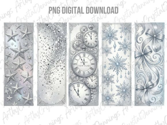 Download Silver New Year Holiday PNG - New year Collection