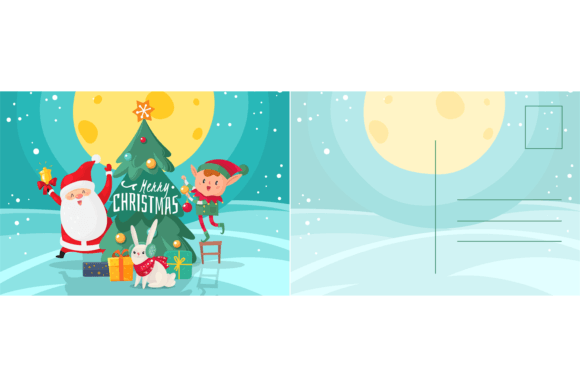 Download Merry Christmas Card. New Year Postcard - New year Collection