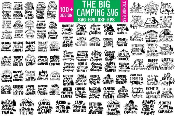 Download Mega Camping SVG Bundle - Camping Collection