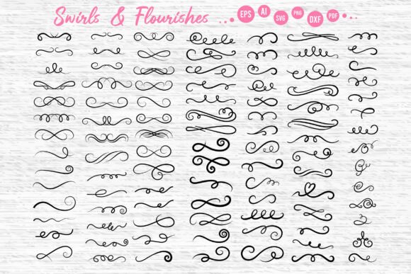 Download Swirls and Flourishes Clipart - Swirls Collection