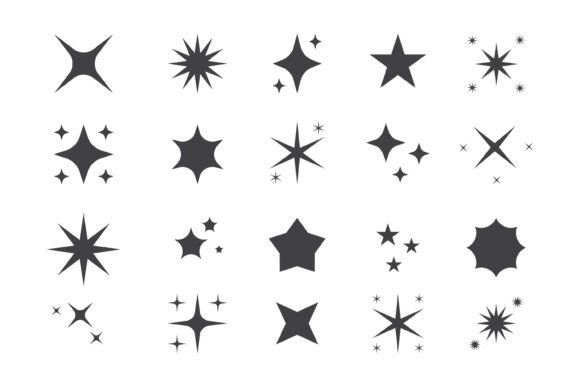 Download Collection of Star Icon Silhouettes - Icon Collection