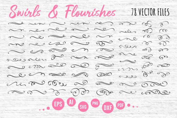 Download Swirls and Flourishes Clipart - Swirls Collection