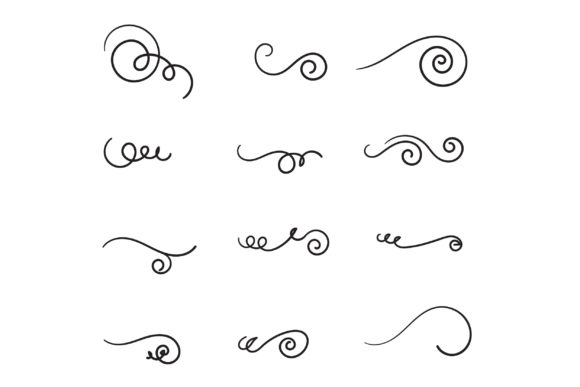 Download Doodle Flourishes Swirls - Swirls Collection