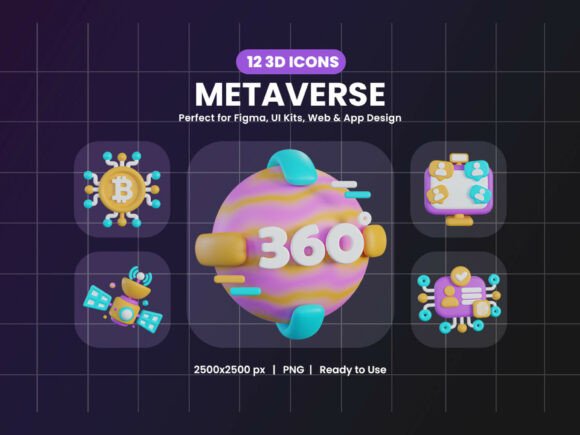 Download Metaverse 3D Icon Pack - Icon Collection
