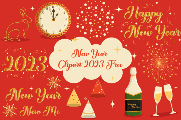 Download New Year 2023 Clipart Free - New year Collection