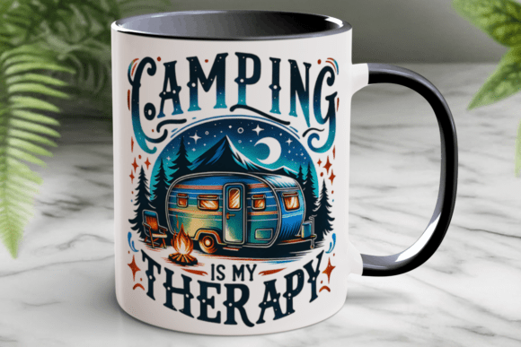 Download Rv Camping Coffee Mug Wrap - Camping Collection